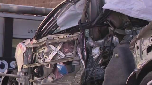 Woman Killed After Crash Splits Car In Half On 101 Freeway In North Hollywood 