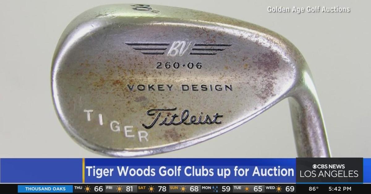 Tiger Woods' golf clubs up for auction CBS Los Angeles