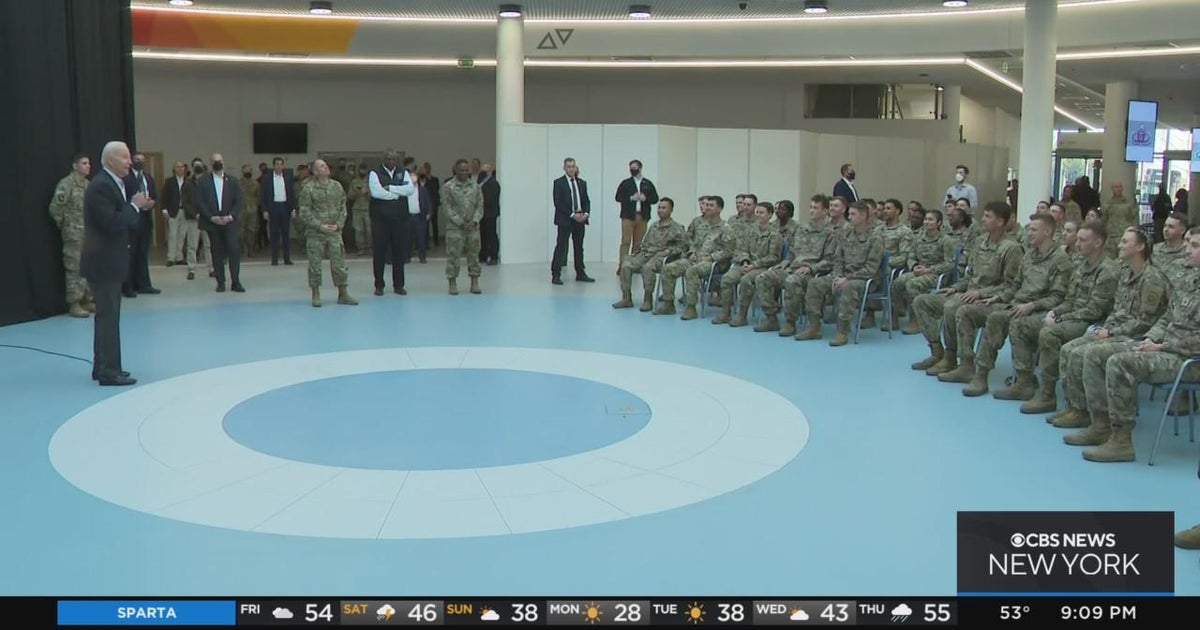 President Biden visits U.S. troops in Poland - CBS New York