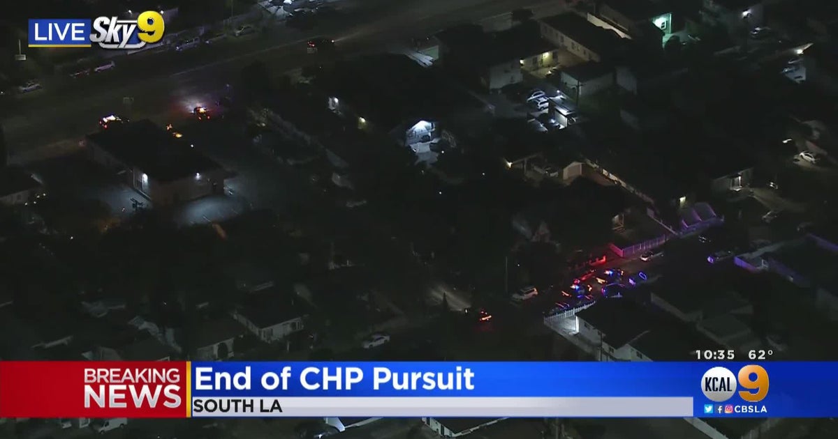 Driver taken into custody after stolen car pursuit comes to end - CBS ...