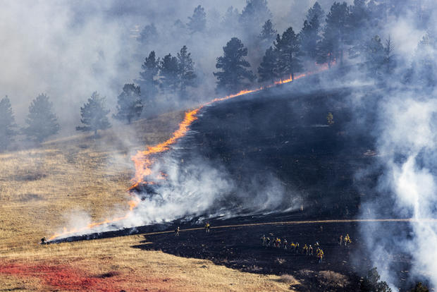 NCAR Wildfire Forces Evacuations Near Boulder, CO 