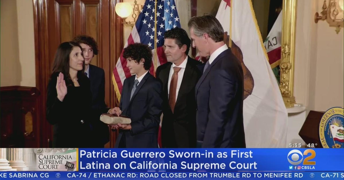 First Latina sworn in as a justice on California Supreme Court - CBS ...