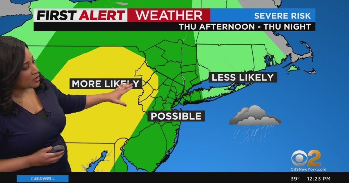 First Alert Weather: Tracking thunderstorms - CBS New York