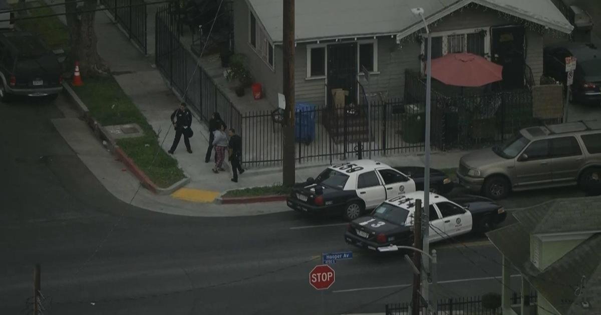 LAPD on scene of standoff in South LA with possible grand theft auto ...