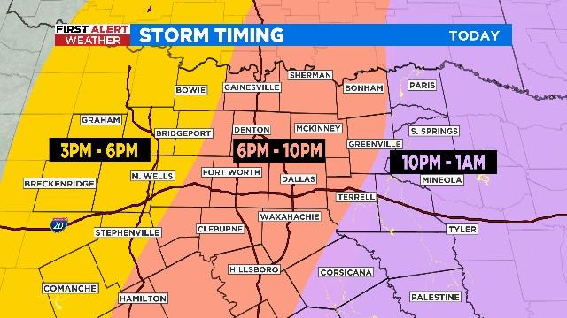 First Alert Weather: Damaging winds, hail & tornadoes possible - CBS Texas