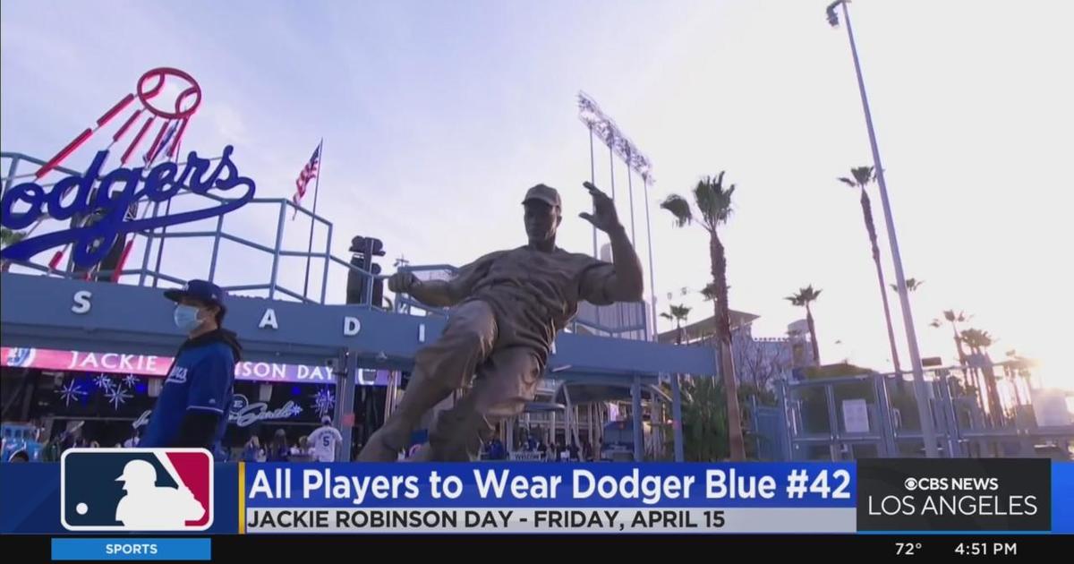 Jackie Robinson Day 2022: Why are all the 42 numbers blue? - Deseret News