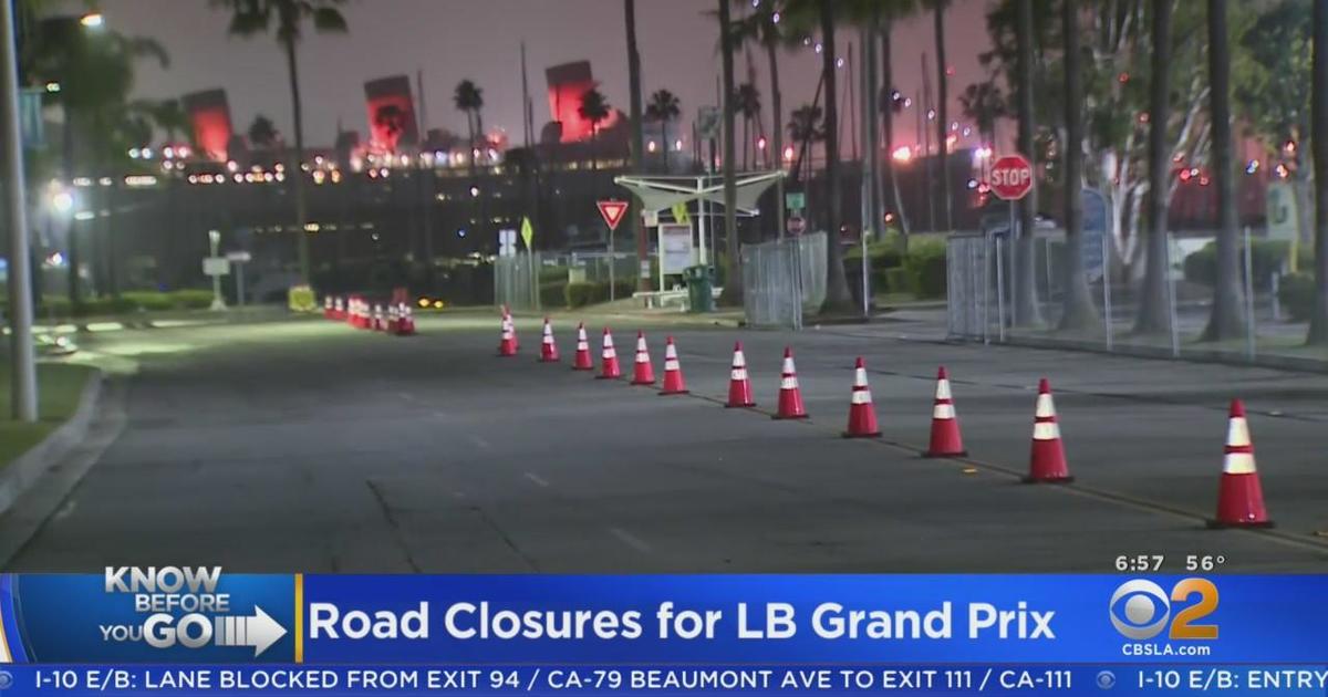 Road closures begin for this weekend's Long Beach Grand Prix CBS Los