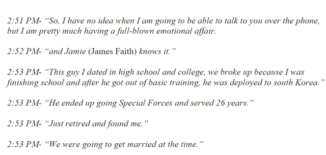 Jennifer Faith texts 