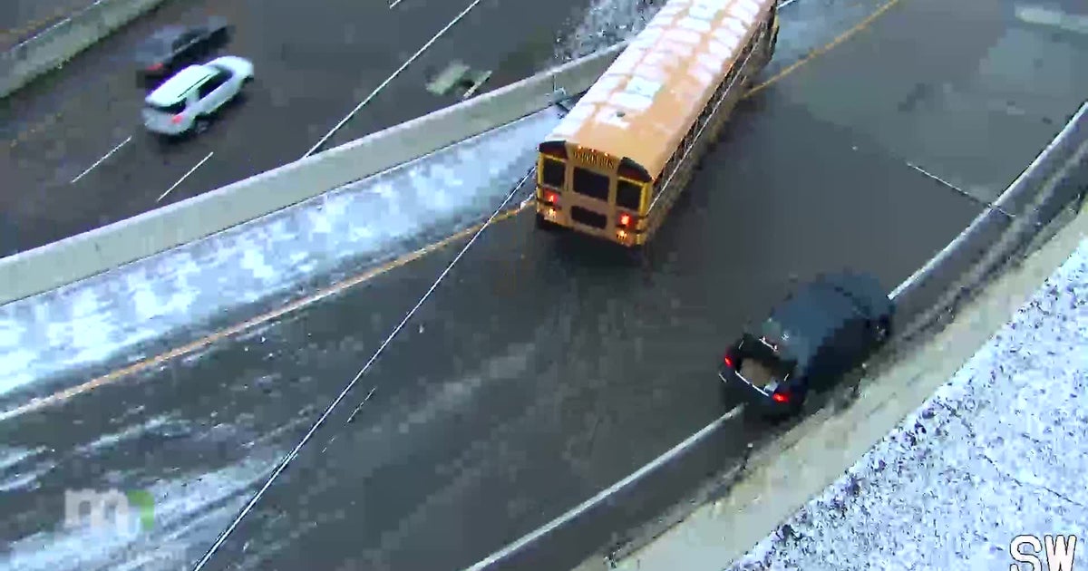 VIDEO Buses Involved In Chain Reaction Crash On Icy St Paul Onramp 