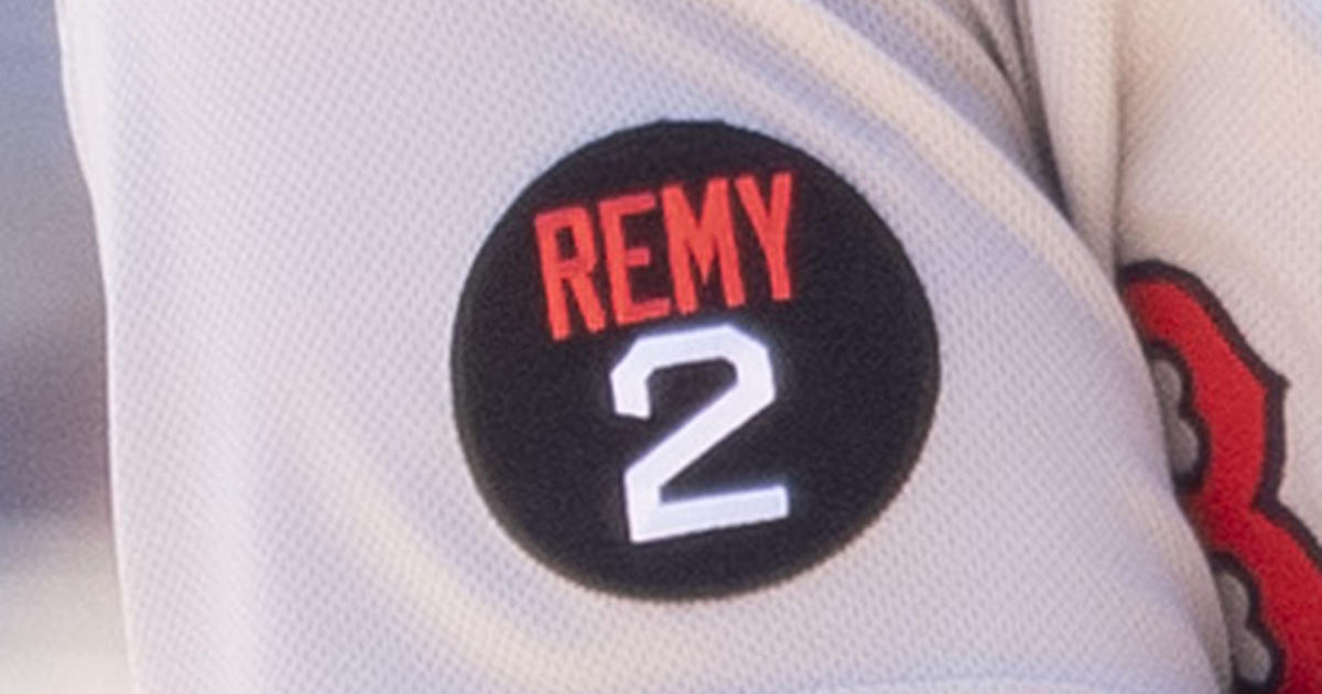 remy on red sox jersey