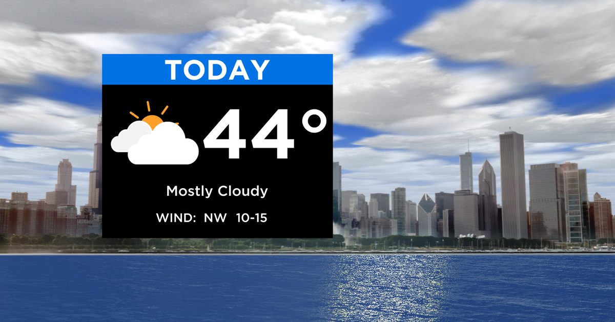 Chicago First Alert Weather: Mostly cloudy, highs in the mid-40s - CBS ...
