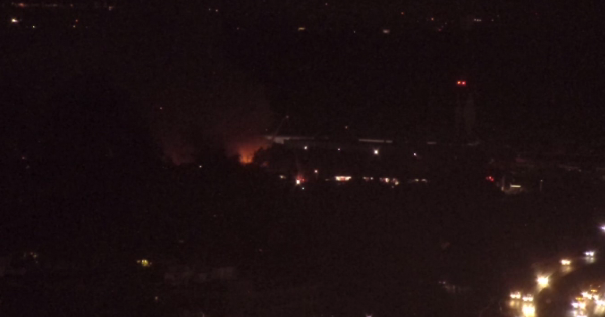 Crews Battle Large Warehouse Fire In Upper Land Park - CBS Sacramento