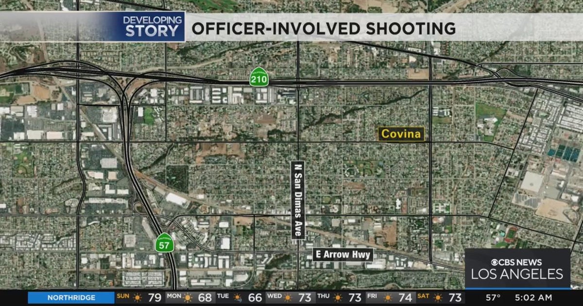 Suspect killed in officer-involved shooting in Covina - CBS Los Angeles