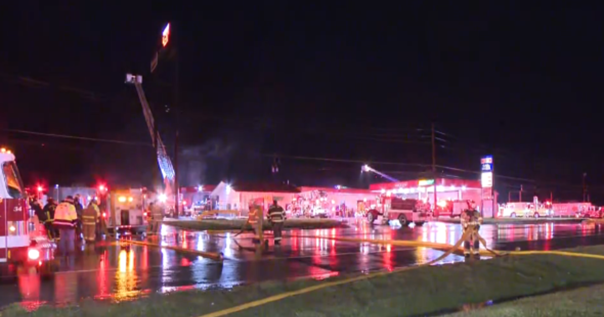 Multiple trucks catch fire at depot in Barkeyville, Venango Co. CBS