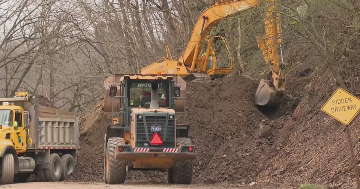 Landslide closes Route 88 in Washington County - CBS Pittsburgh