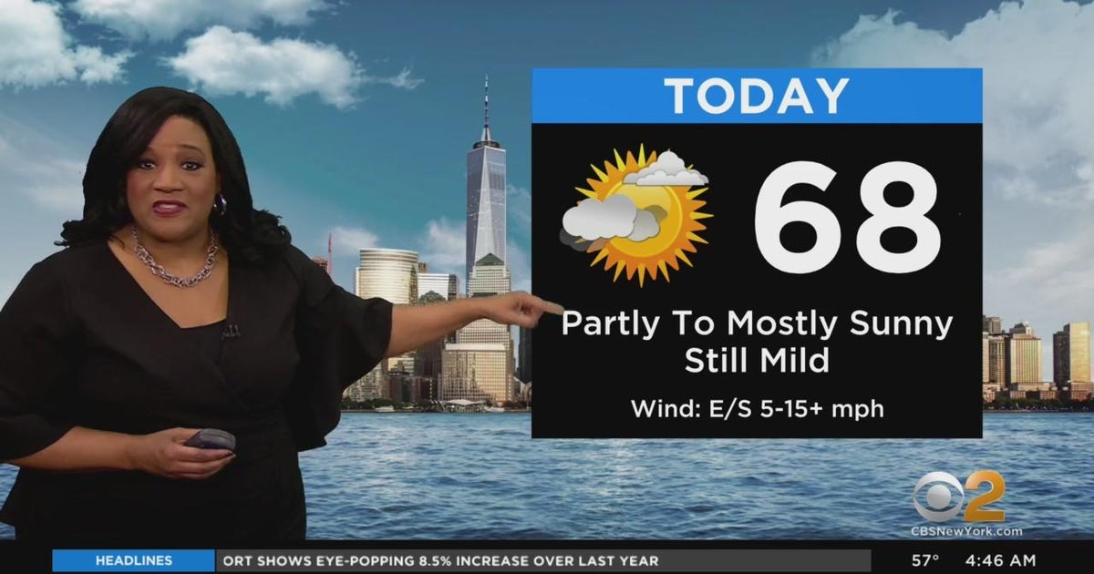 First Alert Weather: Mostly sunny and mild - CBS New York
