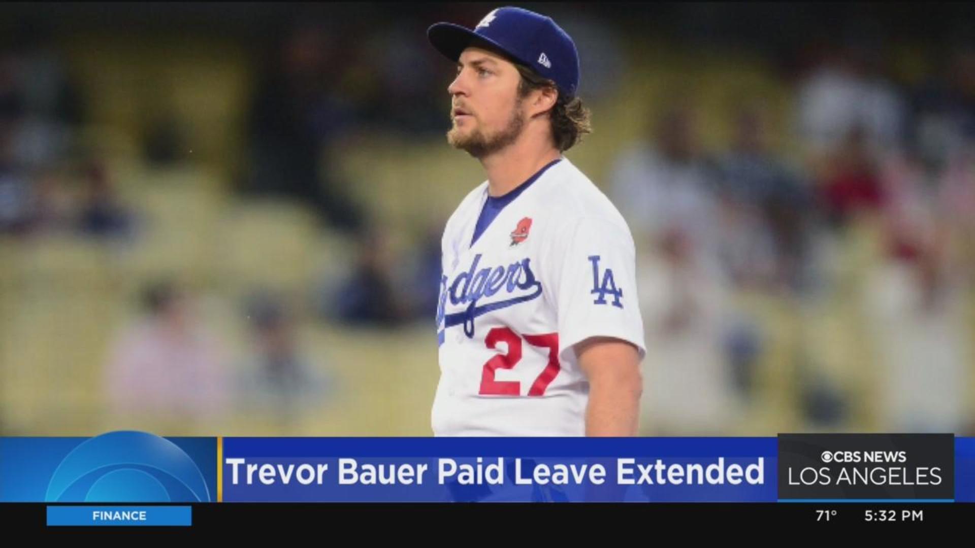 Trevor Bauer paid leave extended through July 27 by MLB