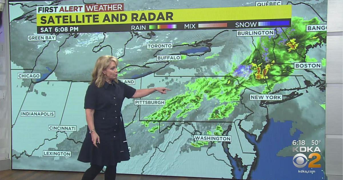 First Alert Weather: Rain turns to snow on Sunday - CBS Pittsburgh