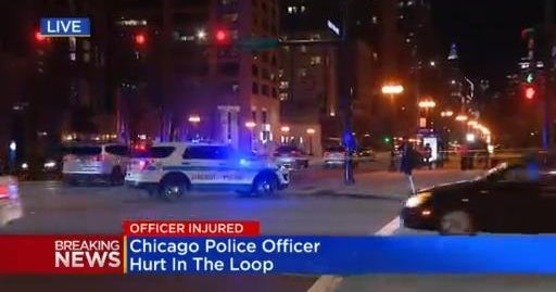 Chicago police officer injured in the Loop - CBS Chicago