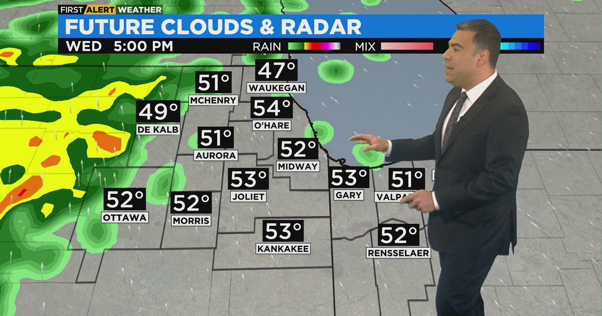 Chicago First Alert Weather: Rain coming Wednesday - CBS Chicago