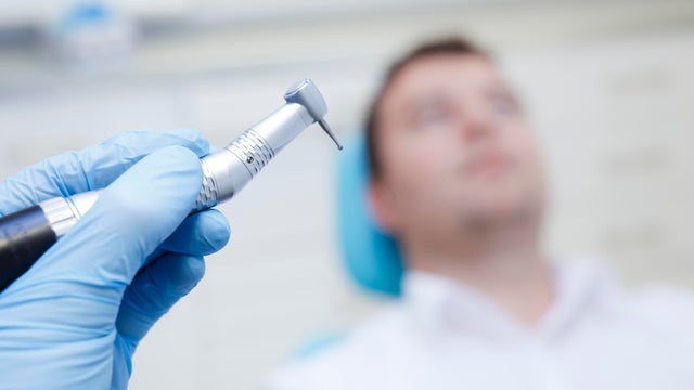 Patient at the dentist 