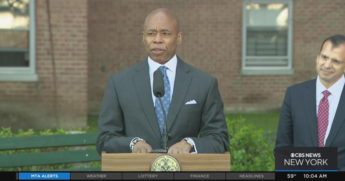 Mayor Adams makes Earth Day announcement - CBS New York