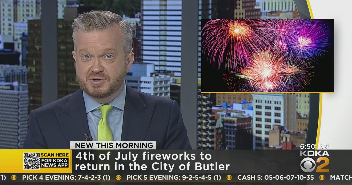 Fourth of July fireworks show returns to Butler CBS Pittsburgh