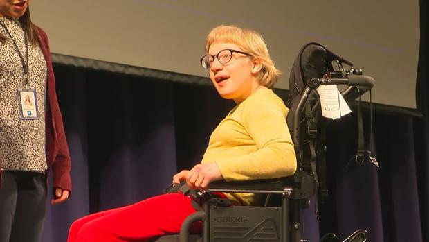 Ashley Beard - Hopkins teen with Huntington's gets new wheelchair 