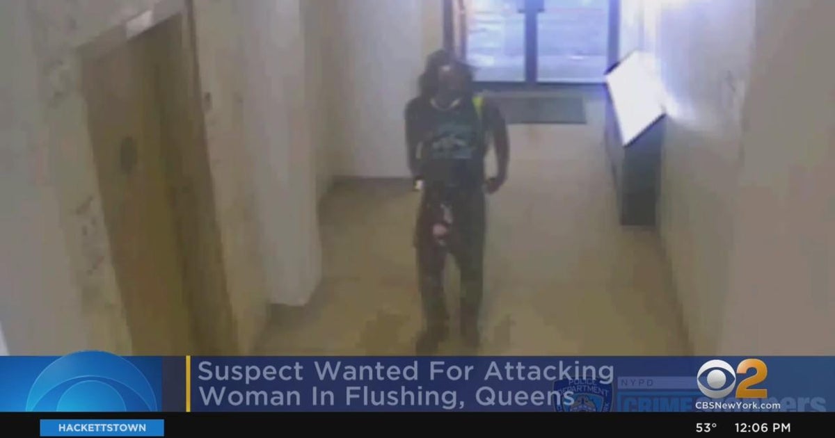 Search for suspect accused of attacking woman in Queens - CBS New York