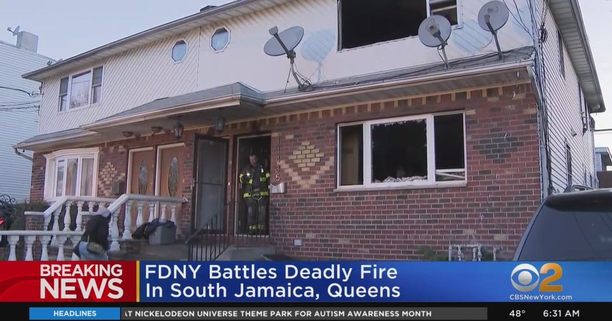 1 dead after Queens house fire - CBS New York