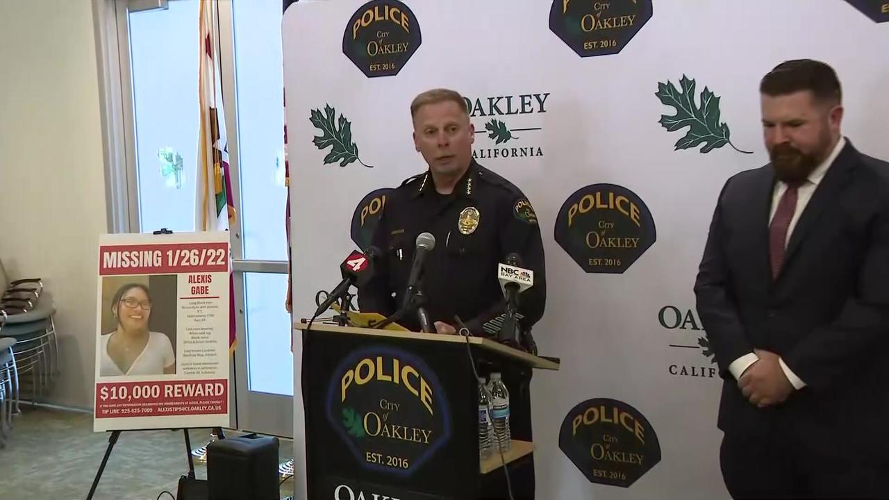 Raw Video: Oakley police press conference on missing person Alexis Gabe -  CBS San Francisco