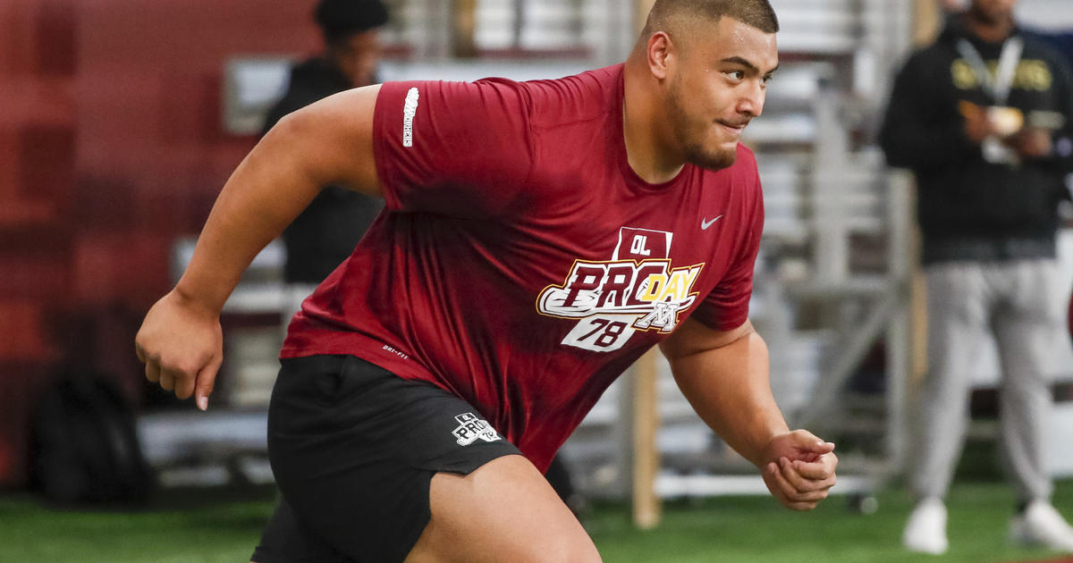 Ravens Select Offensive Tackle Daniel Faalele With The 110 Pick - CBS  Baltimore