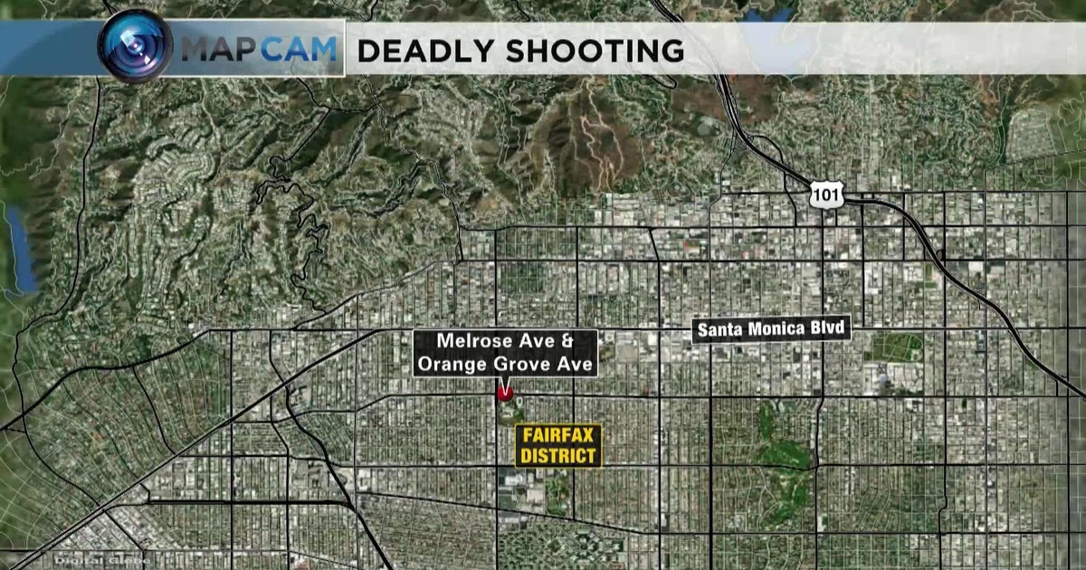 Man found shot dead inside vehicle in Melrose District - CBS Los Angeles