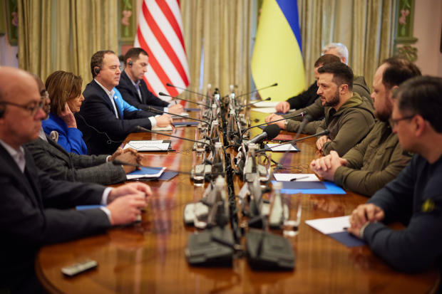 Volodymyr Zelensky - Nancy Pelosi meeting in Kyiv 