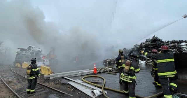 Trash Fire At Denver Metal Recycling Visible From I70, East Of I25
