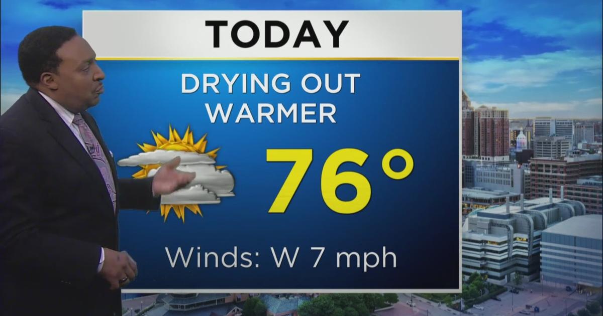 Maryland Weather: Partly Sunny & Warm - CBS Baltimore