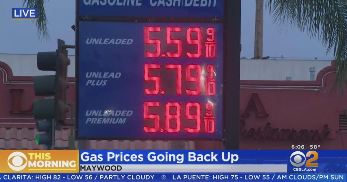 No more break at the pump? LA gas prices on the rise again CBS Los