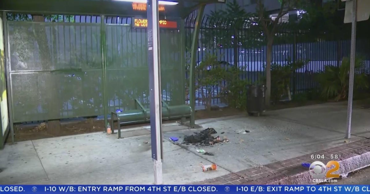 Man set on fire in downtown LA - CBS Los Angeles