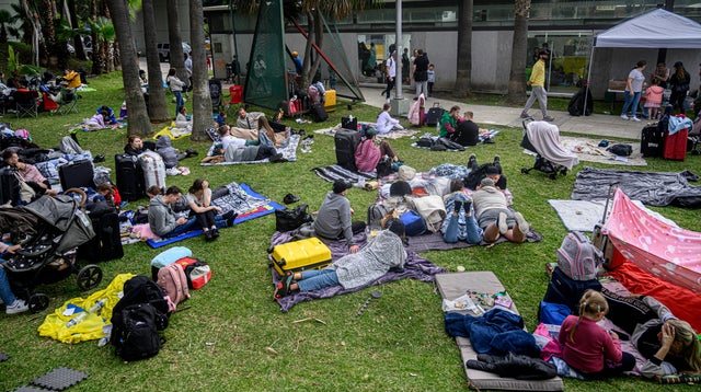 Ukrainians Gather At Border In Mexico With Hopes Of Entering United States 