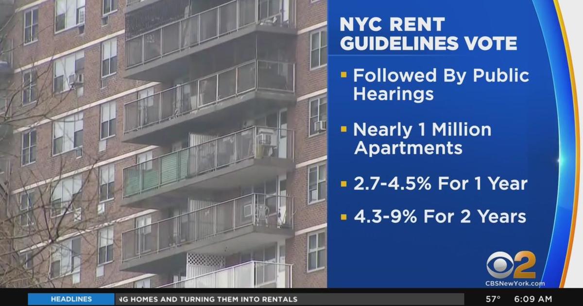 NYC Rent Guidelines Board to vote on rent increases CBS New York