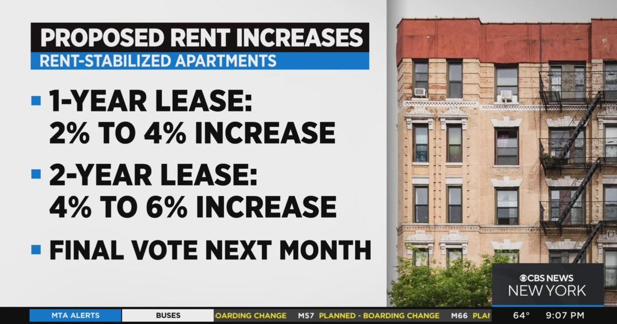 NYC Rent Guidelines Board preliminarily votes to increase costs of rent