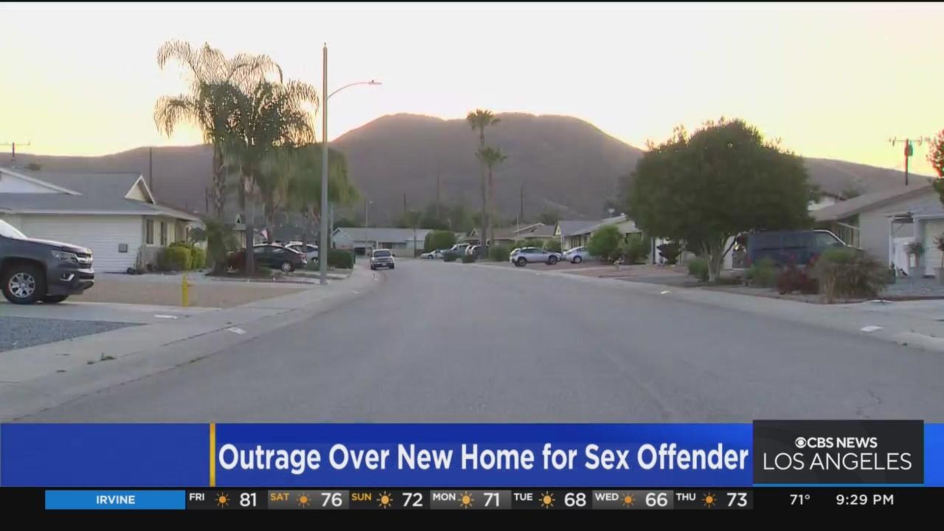 Menifee residents outraged after learning sex offender pending release into  their community - CBS Los Angeles