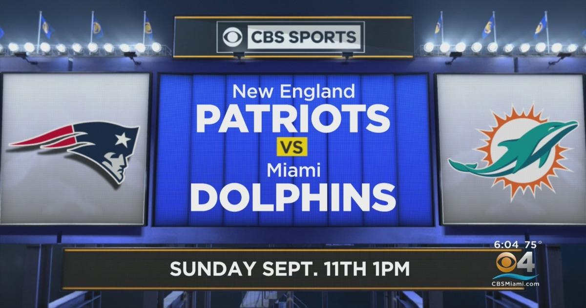 patriots dolphins cbs