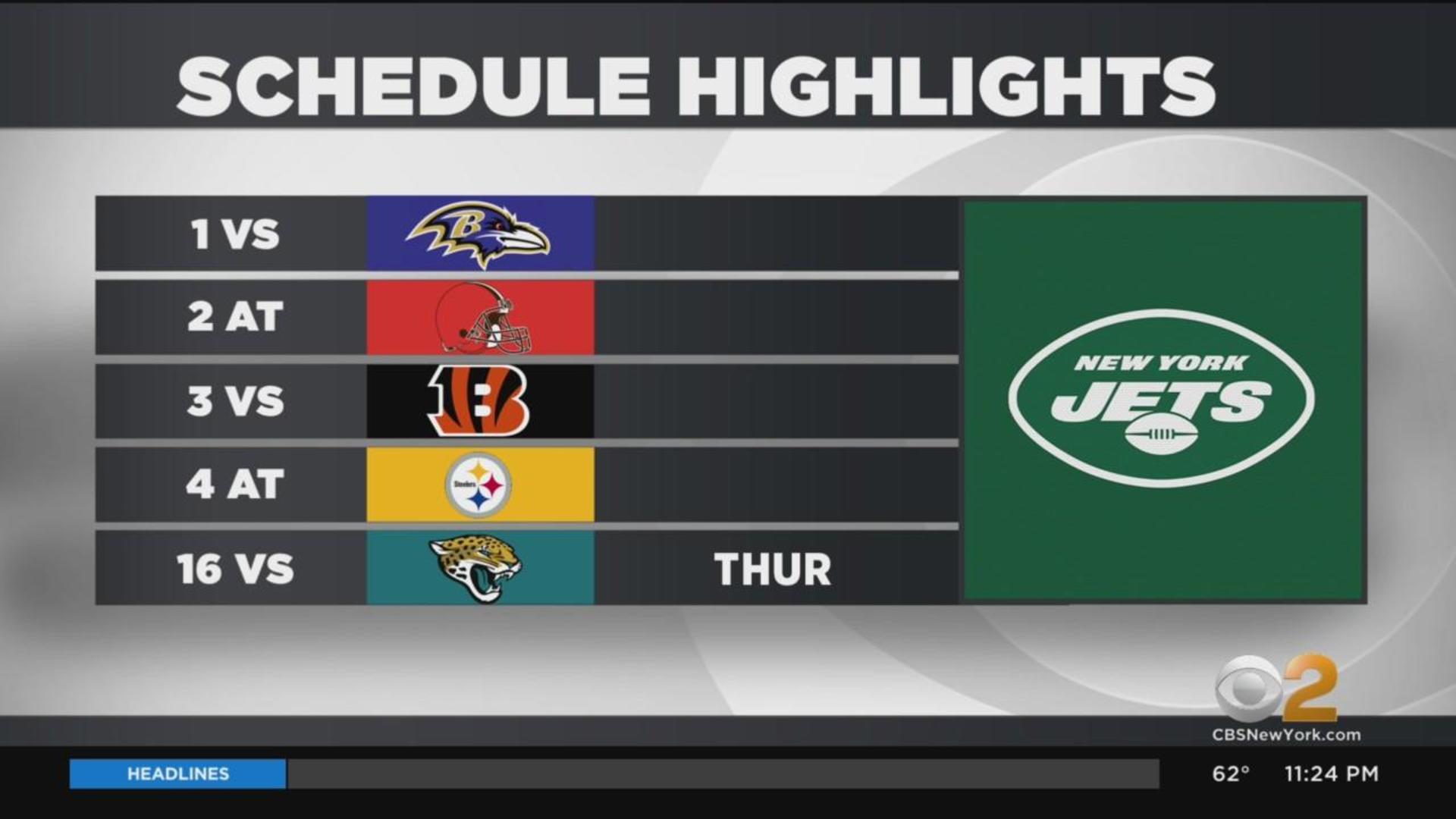 Jets, Giants release full 2022 season schedule - CBS New York