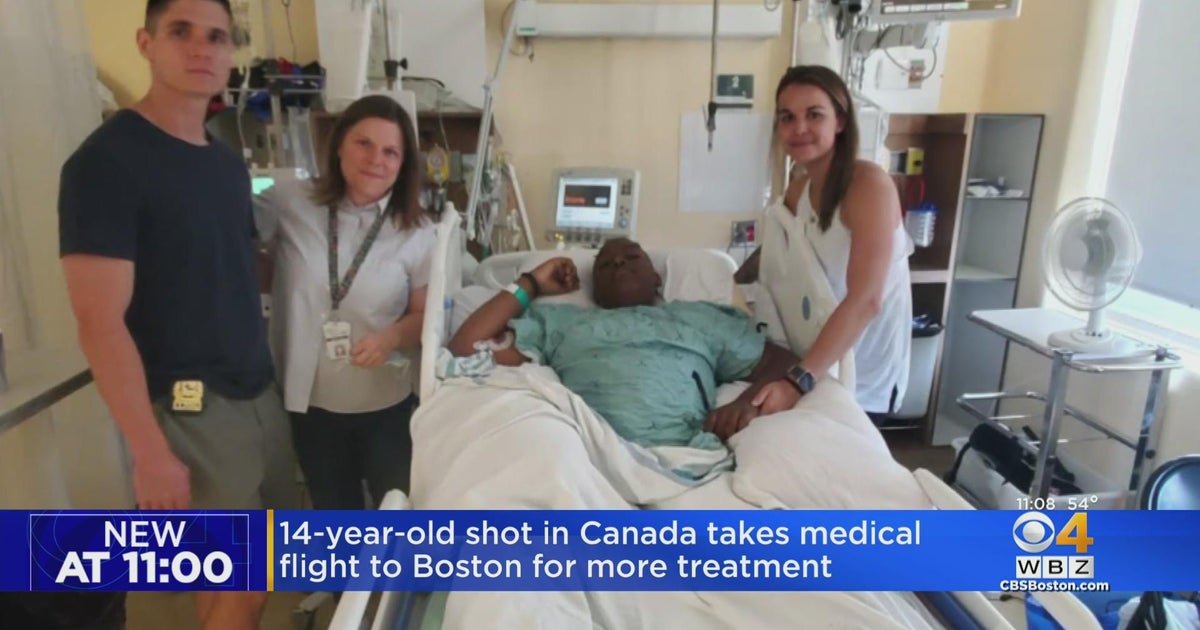 14-year-old boy shot in Canada on vacation flown to Boston for ...