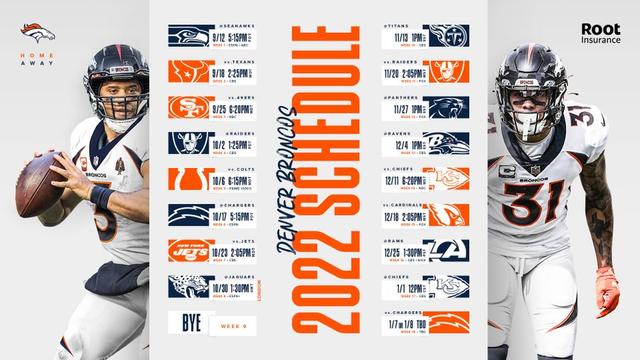 Breaking Down Denver Broncos' 2022 Regular-Season Schedule