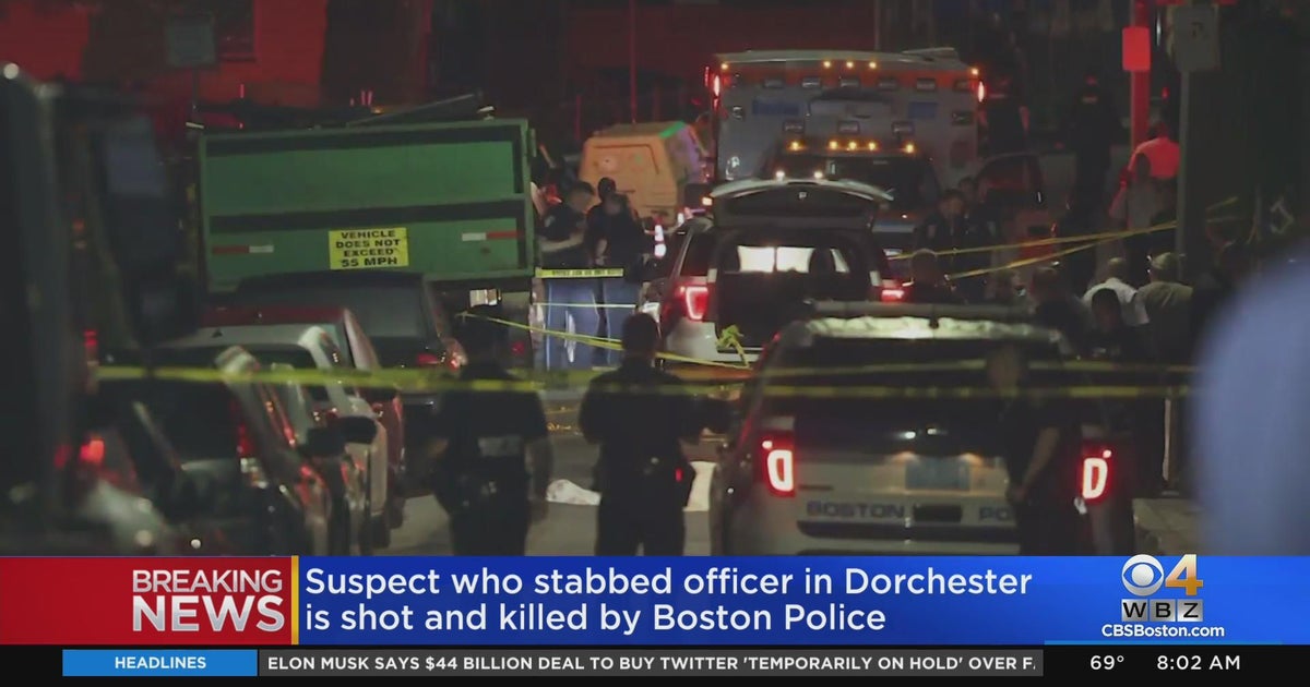 Man shot, killed by Boston police after stabbing officer - CBS Boston