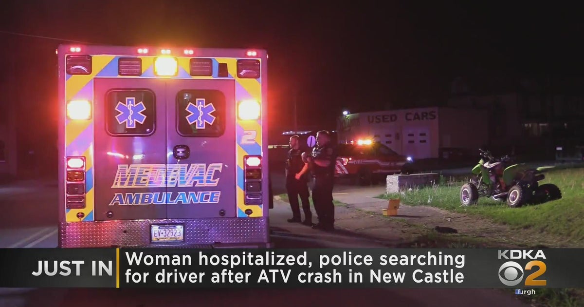 Woman hospitalized after ATV crash CBS Pittsburgh