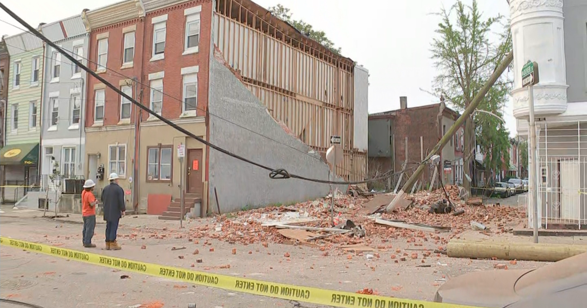 Partial Home Collapse Jolts Neighbors Awake In Brewerytown - CBS ...