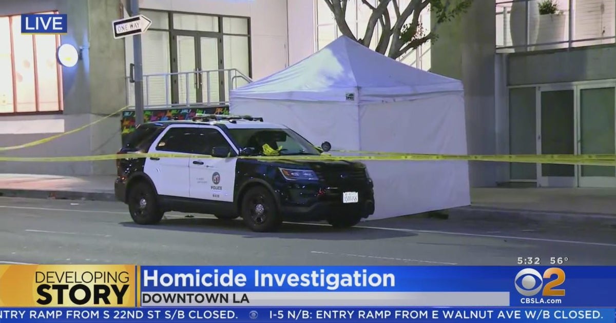 Man beaten to death on downtown LA street - CBS Los Angeles